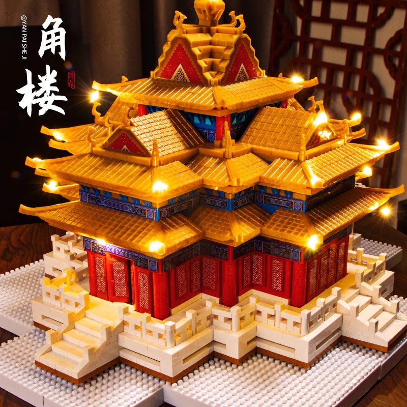 Chinese Ancient Architecture Model Puzzle 3D Taihe Palace Building Block Toy Assembly Scene Three-Dimensional Chinese Style Mortise And Tenon Puzzle - Image 1